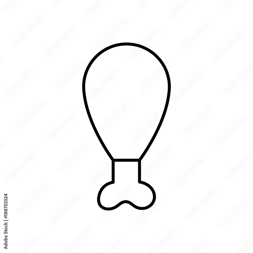 chicken leg icon chicken leg icon