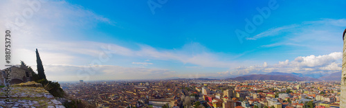 Panorama from the castle of Brescia, Italy photo