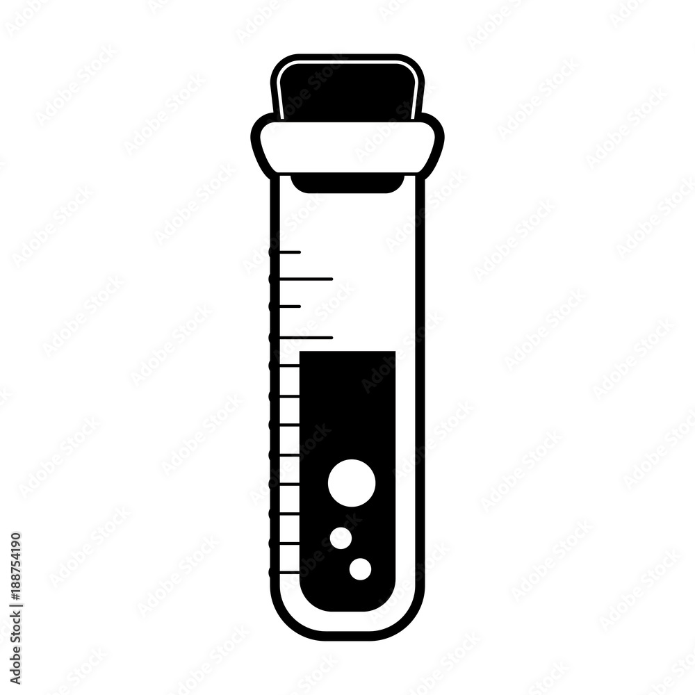 Blood test tube icon vector illustration graphic design Blood test tube icon vector illustration graphic design