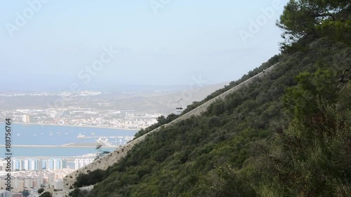 Gibraltar cable car going up
