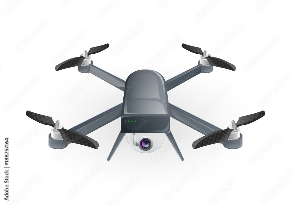 Design of drone copter vector Design of drone copter vector