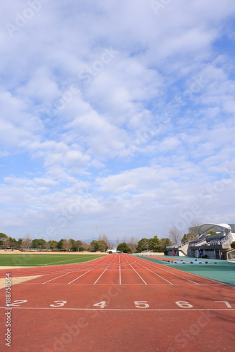 陸上競技場のトラック