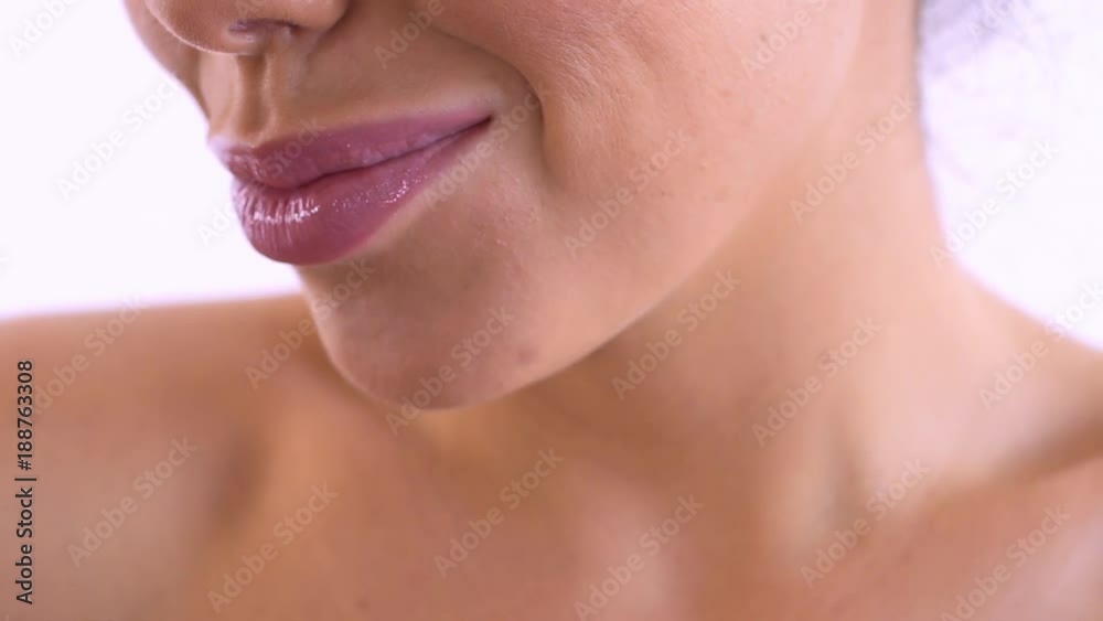 Beautiful smile of young woman Beautiful smile of young woman
