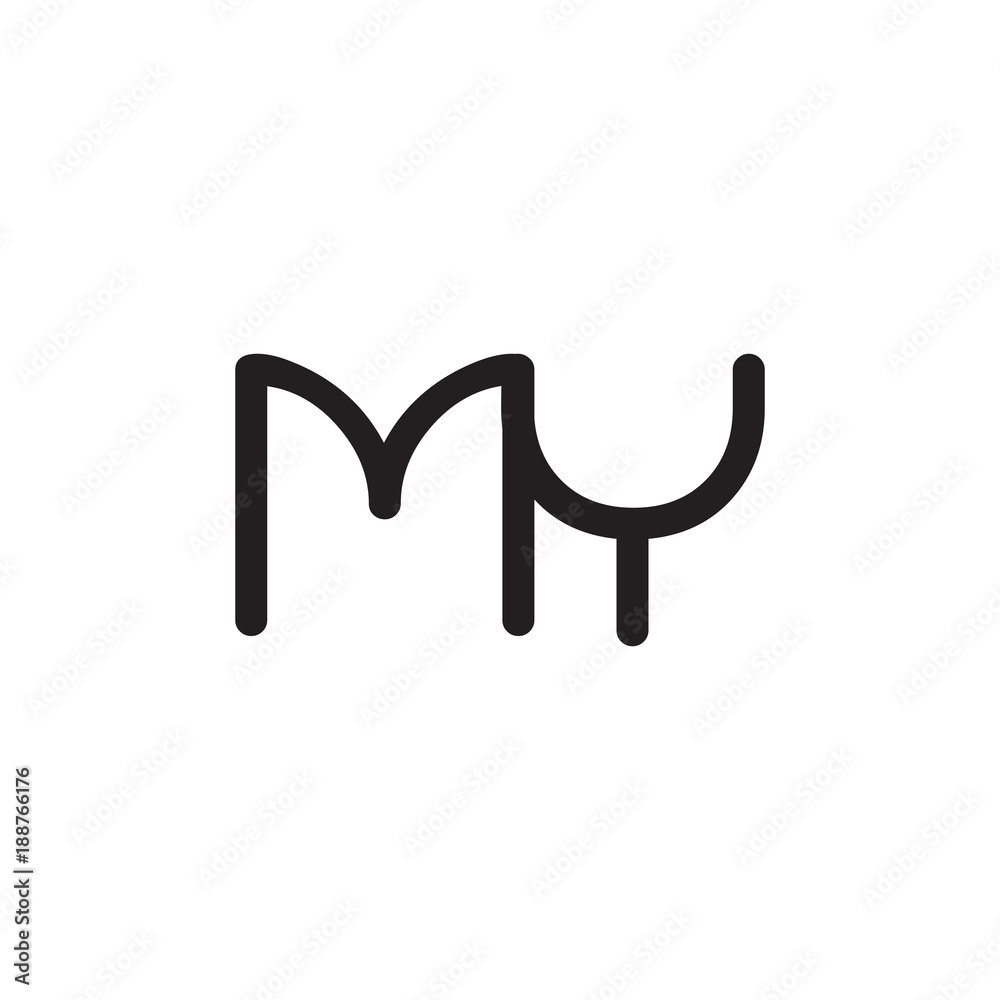 initial letter rounded logo modern initial letter rounded logo modern