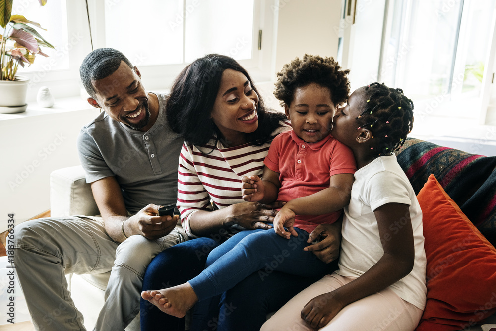 African family spending time together African family spending time together