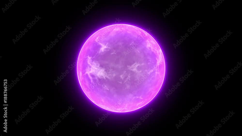 abstract energy ball science background purple loop