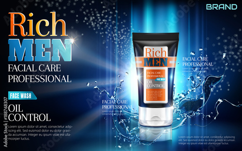 Facial wash ads