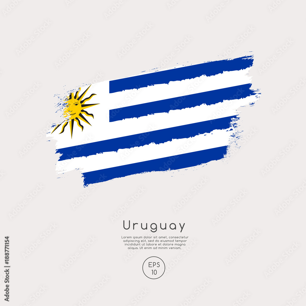 Fototapeta premium World Flag in Grunge Brush Stroke : Vector Illustration