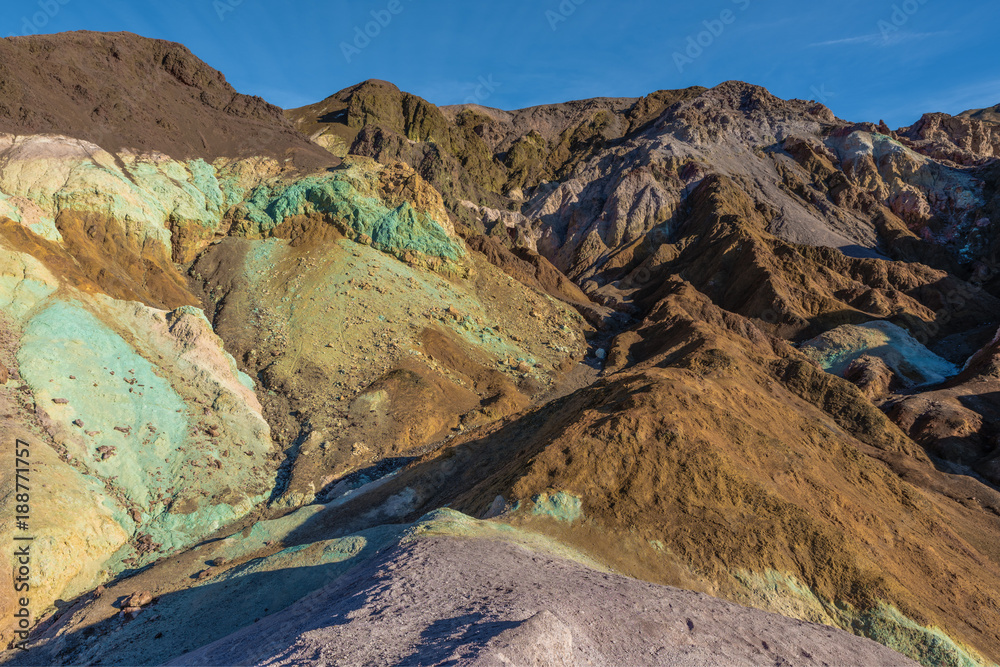 Colors of Artists Palette Hills in Death Valley, California, United States
