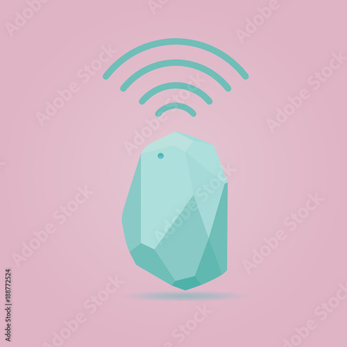 Pastel of Vector Design beacon device home and office radar. Use for all situations