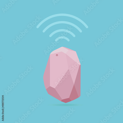 Pastel of Vector Design beacon device home and office radar. Use for all situations