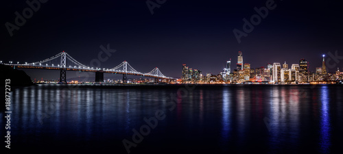 San Francisco Night Skyline, California, United States © Alexey
