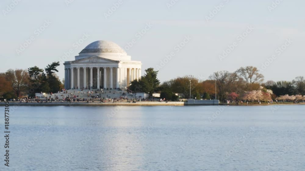 the thomas jefferson memorial on a calm spring evening in washington d.c. the thomas jefferson memorial on a calm spring evening in washington d.c.