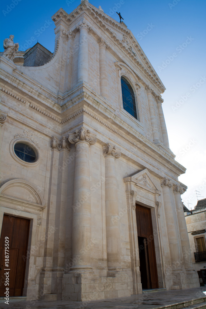 The Church of Saint George in Locorotondo, South of Italy The Church of Saint George in Locorotondo, South of Italy