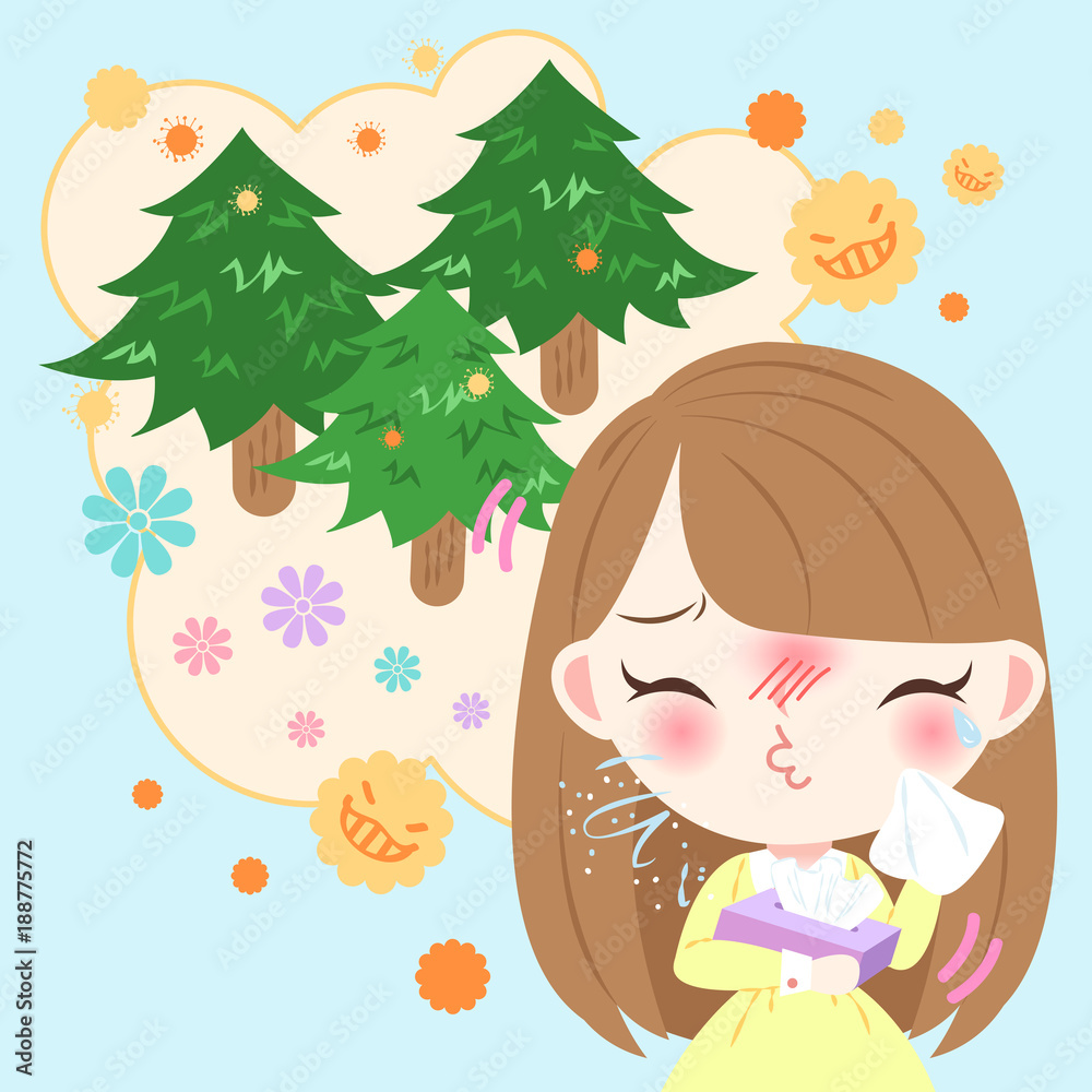 girl with hay fever girl with hay fever