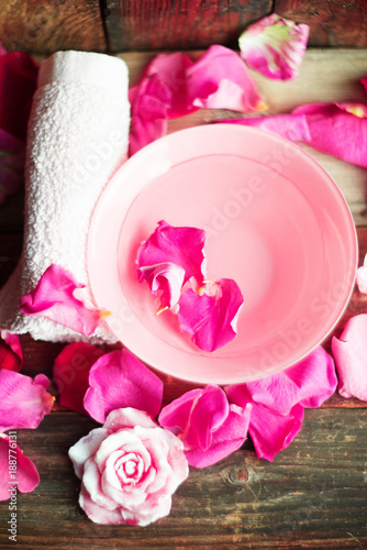 Soap and Bowl with Roses