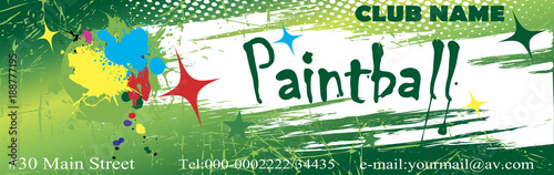 Horizontal paintball banner