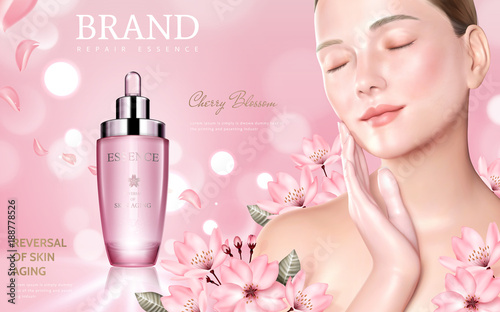 Skincare cosmetic ads