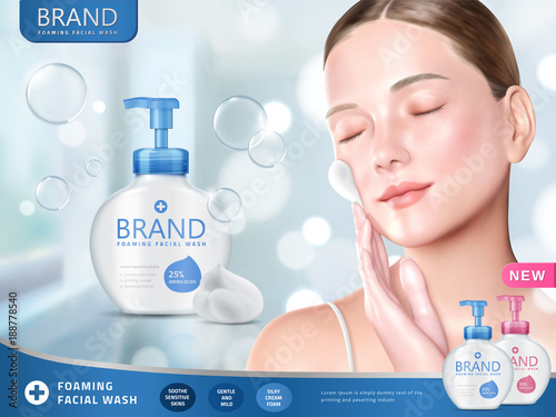 Facial wash ads