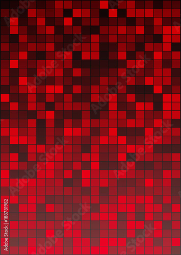 Abstract geometric red pattern for background. Square red mosaic background