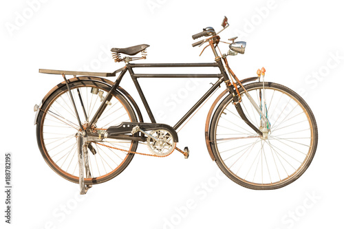 Retro bike,isolated on white background with clipping path.