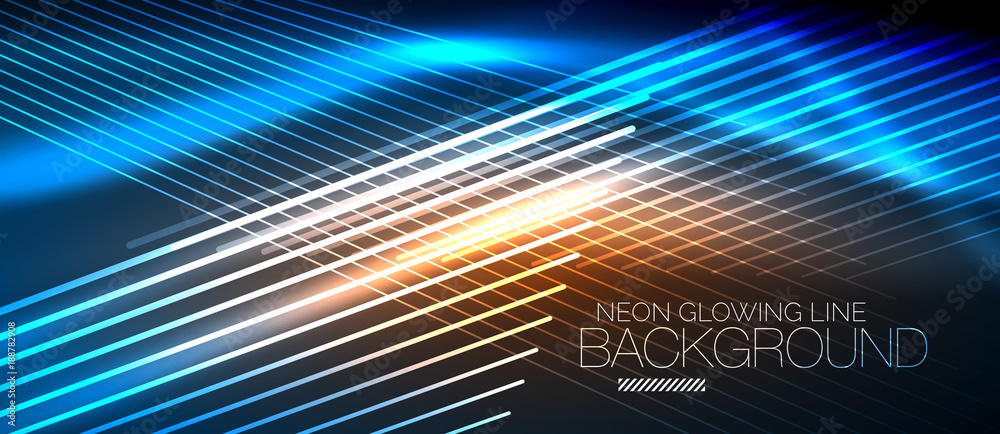 Neon smooth wave digital abstract background Neon smooth wave digital abstract background