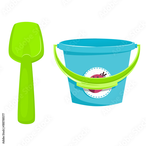 Baby busket with pail.