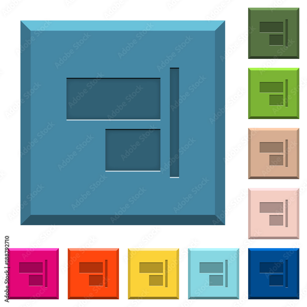 Align to right engraved icons on edged square buttons Align to right engraved icons on edged square buttons