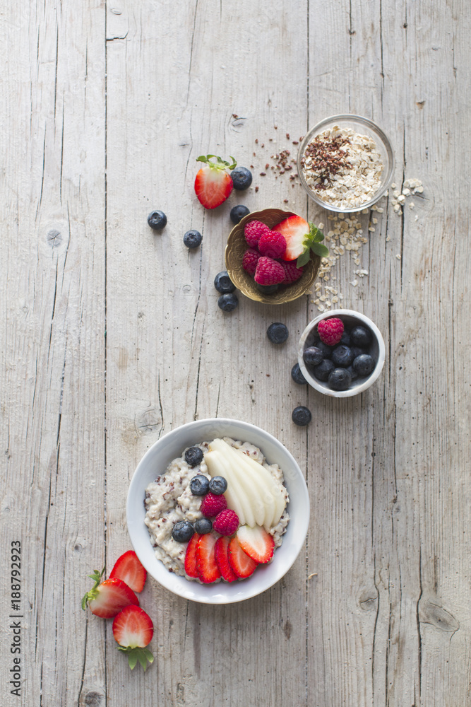 porridge with fruits porridge with fruits