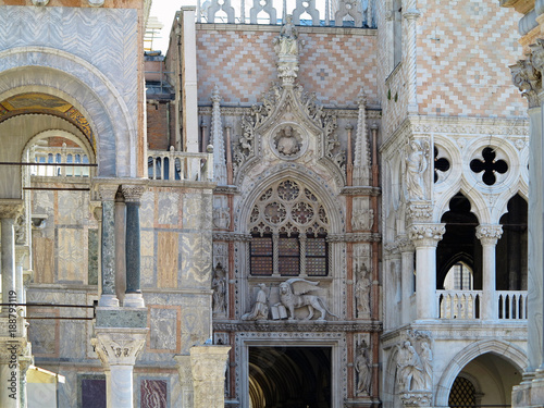 20.06.2017, Venice, Italy: St Mark's Square, Basilica San Marco detail photo