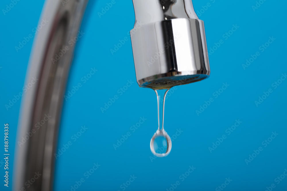 Leakage Tap With Dripping Water Drop Leakage Tap With Dripping Water Drop