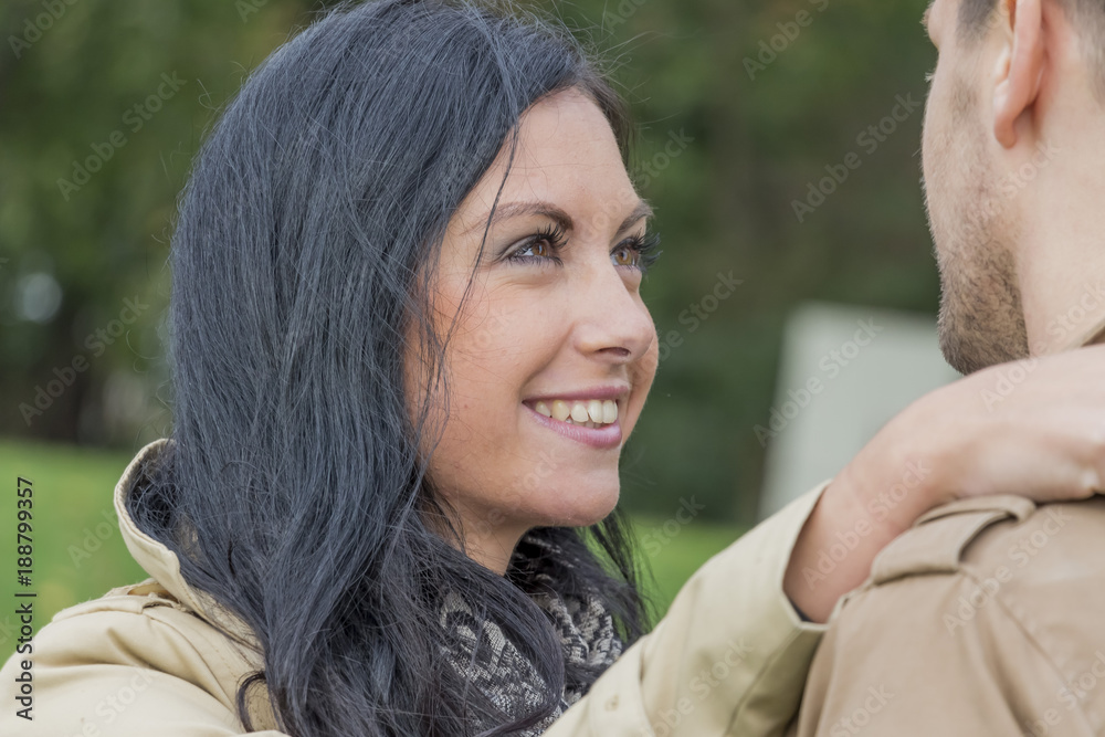 amorous couple in a park StockFoto Adobe Stock