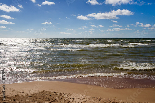 Wavy Baltic sea.