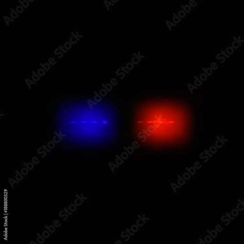 Abstract siren police car