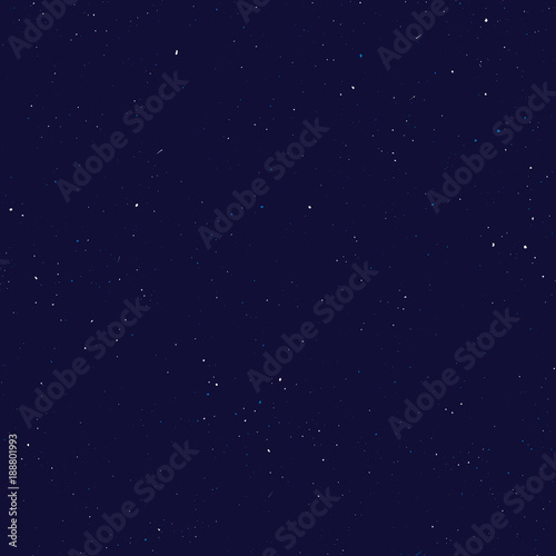 Starry seamless pattern, splashed hand draw universe and galaxy repeatable pattern. Dots, spray paint on dark background, vector universe seamless background. Starry night sky with speckle, particles