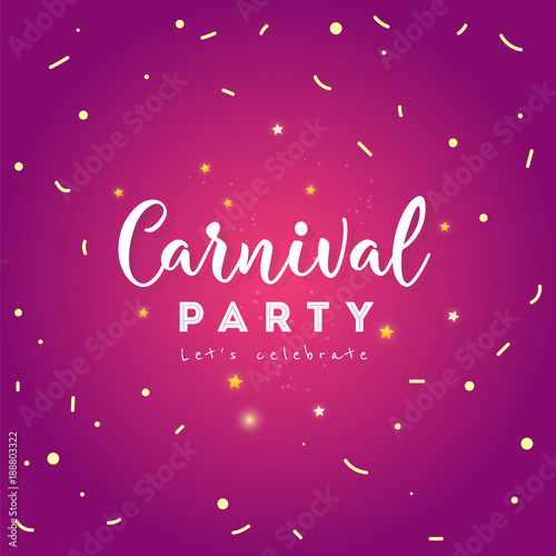 Carnival colorful poster.Vector illustration