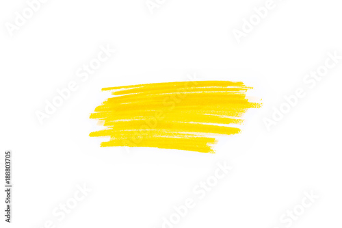 Hand drawn yellow highlighter stripes. Marker strokes background template. Optimized for one click color changes photo