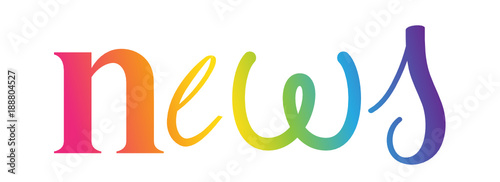 NEWS custom letters icon