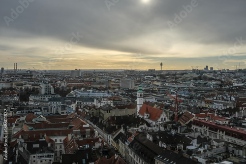 Wien  Panorama  Skyline  D  cher  2018