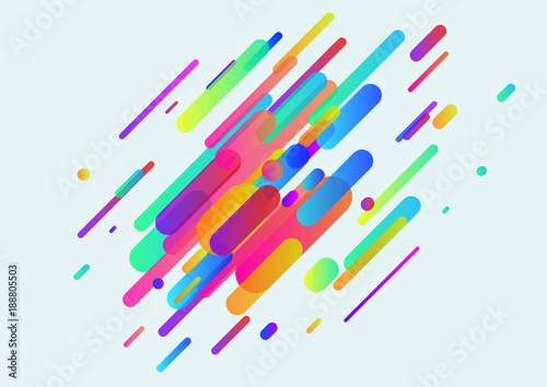 Bright neon tubes minimalistic hipster background layout