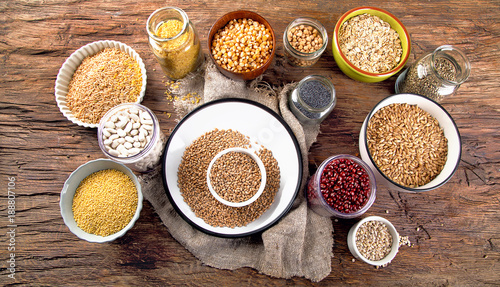 Ancient grains, seeds, beans © bit24