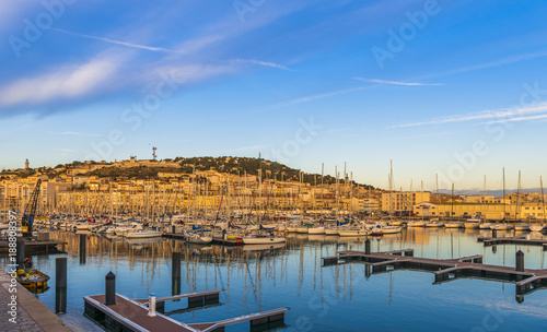 Port de plaisance à Sète, Hérault en Occitanie, France