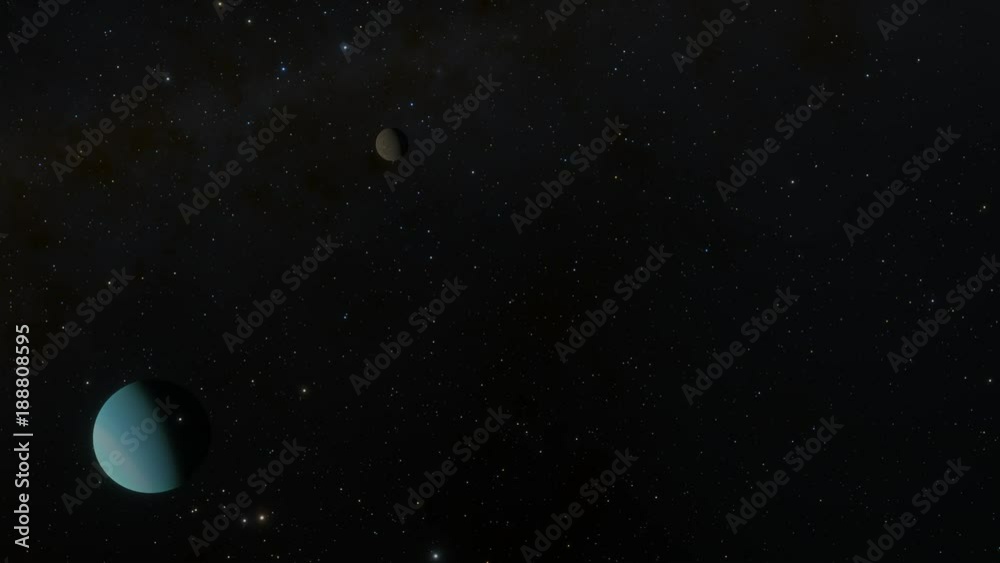 Titania Moon Orbits Uranus Titania Moon Orbits Uranus