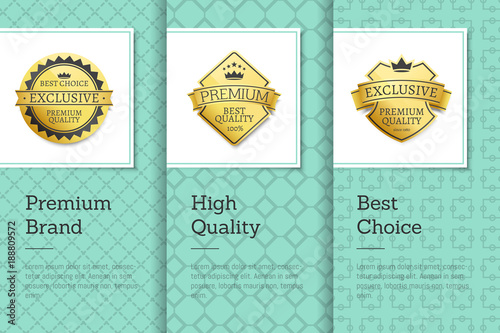 Premium Brand High Quality Best Choice Gold Labels