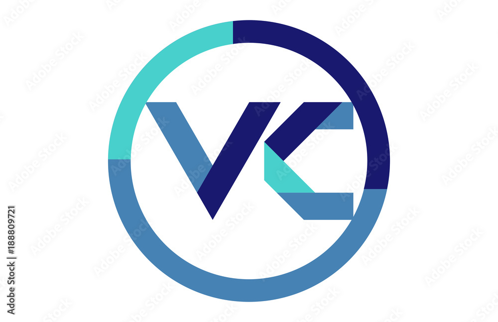 VC Global Circle Ribbon Letter Logo VC Global Circle Ribbon Letter Logo