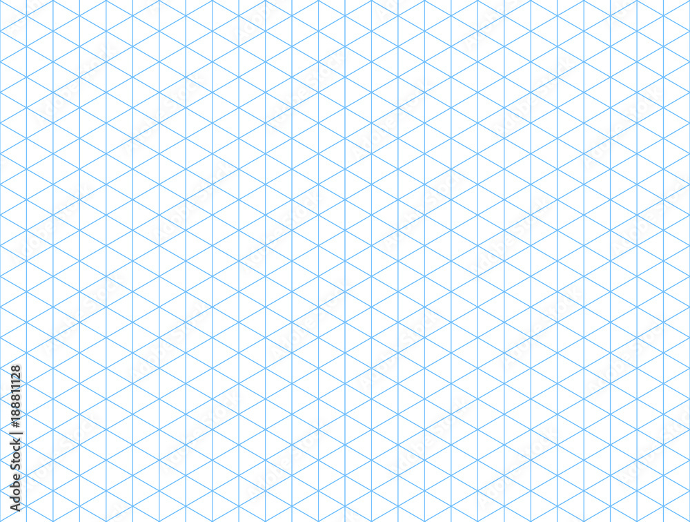 Seamless isometric blue grid backdrop - obrazy, fototapety, plakaty 