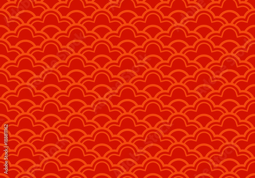 Seamless ethnic seigaiha geometric pattern