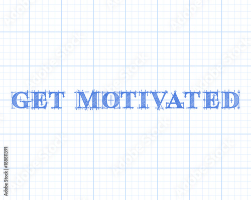 Get Motivated Word Graph Paper