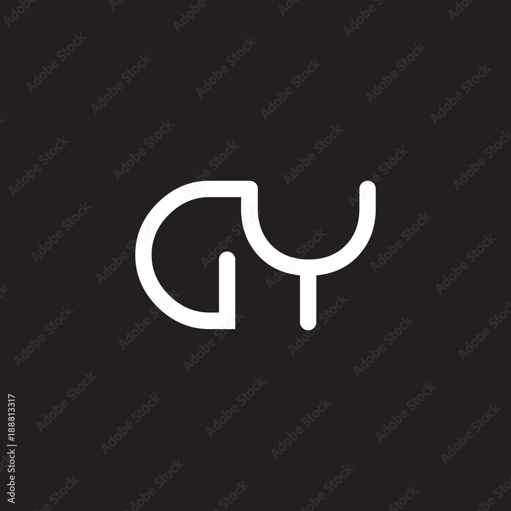 initial letter rounded logo modern white initial letter rounded logo modern white