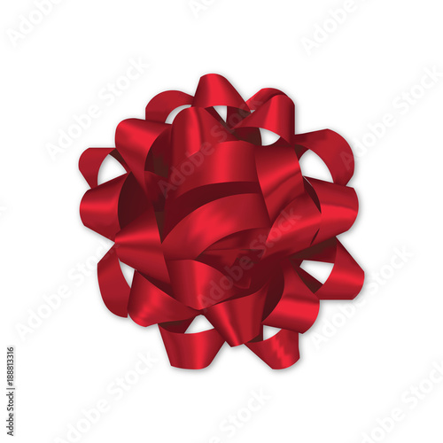 Geschenkrosette - rot